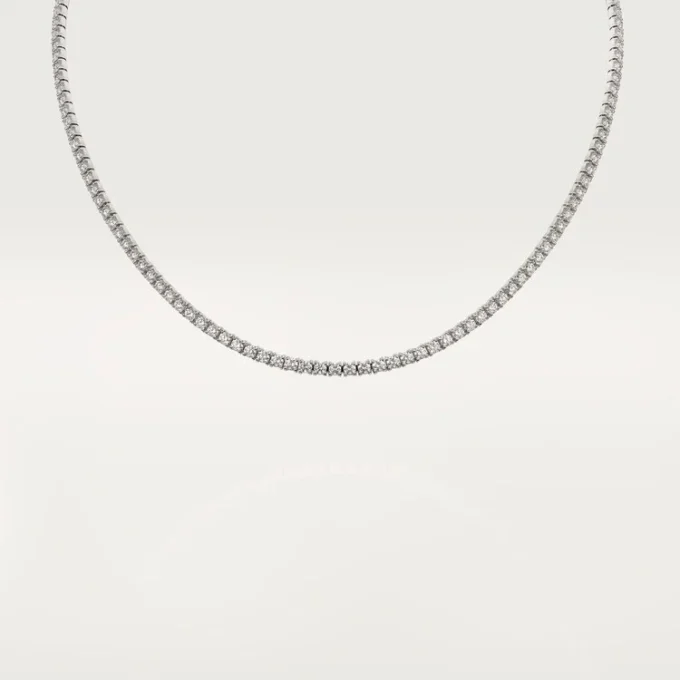 Colier Essential Lines – Aur alb, Diamante – Cartier