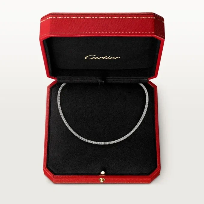 Colier Lignes Essentielles, diamante tăiate în stil briliant