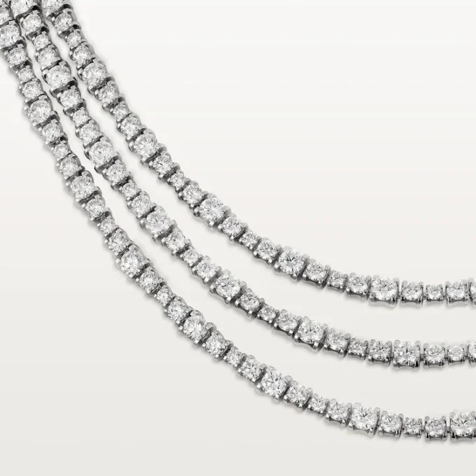Colier Essential Lines – Aur alb, Diamante – Cartier
