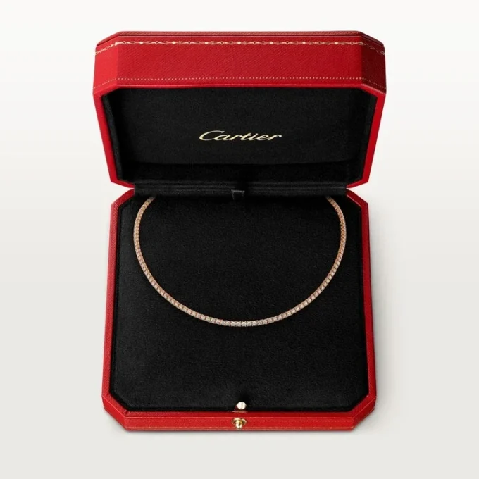 Colier Essential Lines – Aur roz, Diamante – Cartier