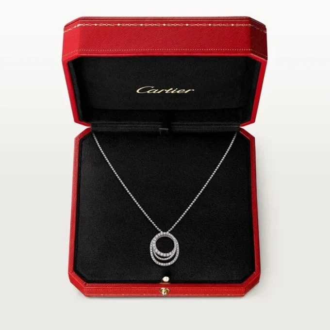 Colier Etincelle De Cartier – Aur alb, diamante – Cartier