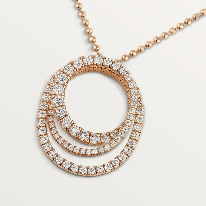 Colier Etincelle De Cartier – Aur roz, Diamante – Cartier