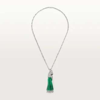 Colier Faune Et Flore De Cartier, mărgele de smarald, pavate