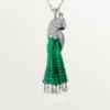 Colier Faune Et Flore De Cartier, mărgele de smarald, pavate