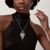 Colier Faune Et Flore De Cartier, picături de smarald, pavate