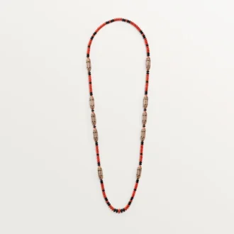 Colier Geometrie & Contraste, Coral, pavat