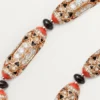 Colier Geometrie & Contraste, Coral, pavat