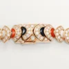 Colier Geometrie & Contraste, Coral, pavat
