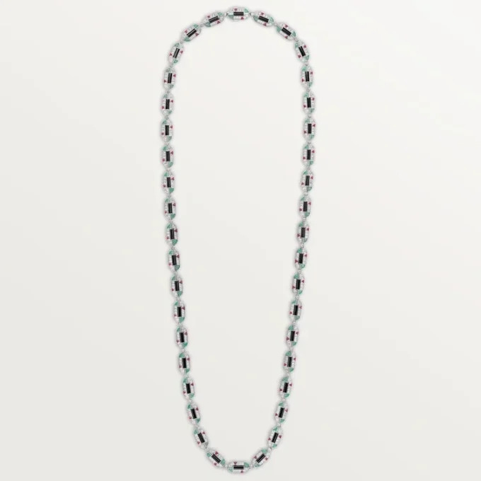 Colier Geometrie & Contrastes, crisopraz, multi-wear, pavat