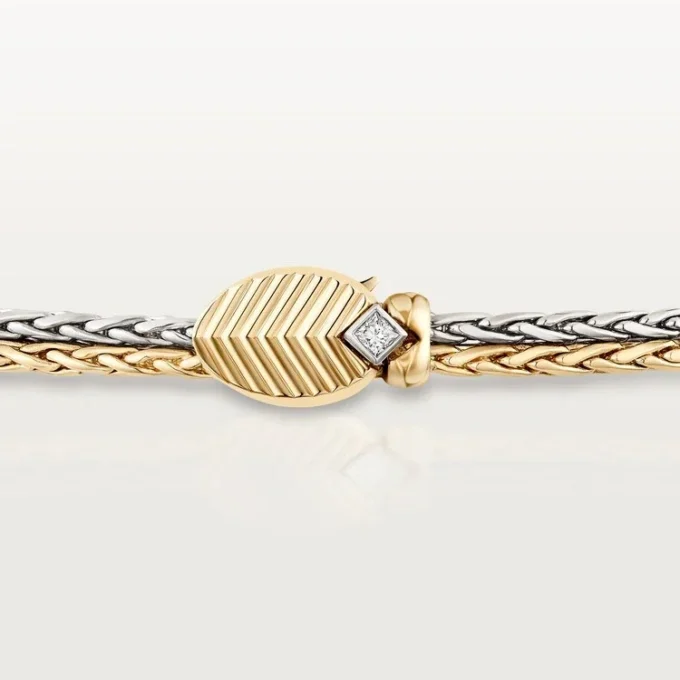 Colier Grain De Cafe, diamante