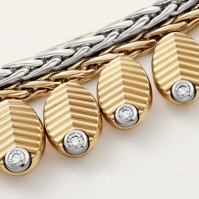 Colier Grain De Cafe, diamante
