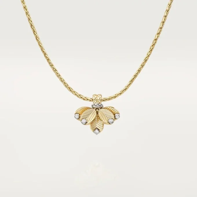 Colier Grain De Cafe, diamante