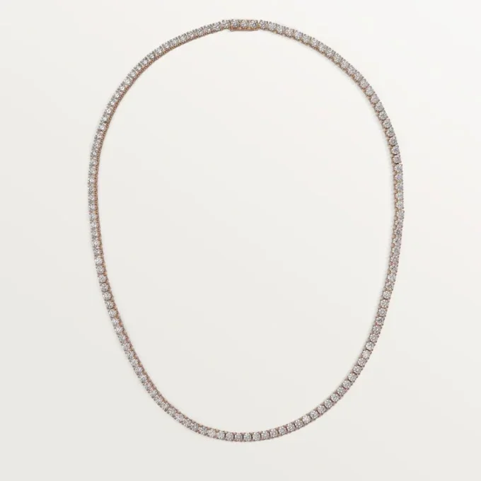 Colier Lignes Essentielles, diamante tăiate în stil briliant