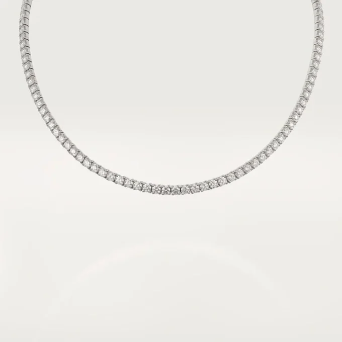 Colier Lignes Essentielles, diamante tăiate în stil briliant