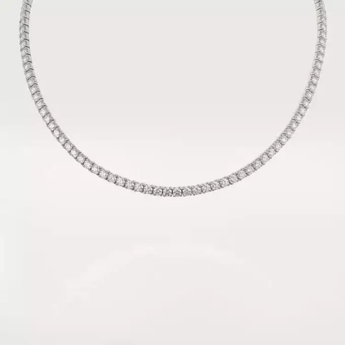 Colier Lignes Essentielles, diamante tăiate în stil briliant