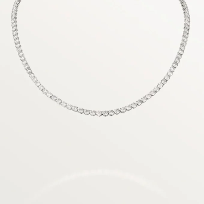Colier Lignes Essentielles, diamante tăiate în stil briliant