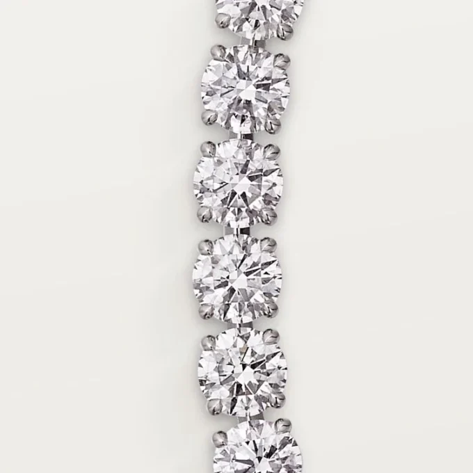 Colier Lignes Essentielles, diamante tăiate în stil briliant