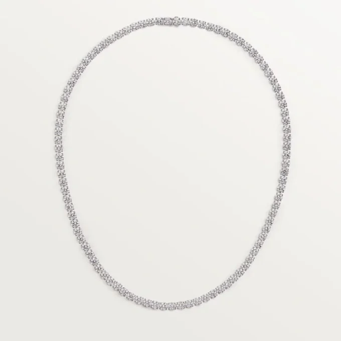 Colier Lignes Essentielles, diamante tăiate în stil briliant