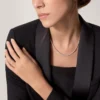 Colier Lignes Essentielles, diamante tăiate în stil briliant
