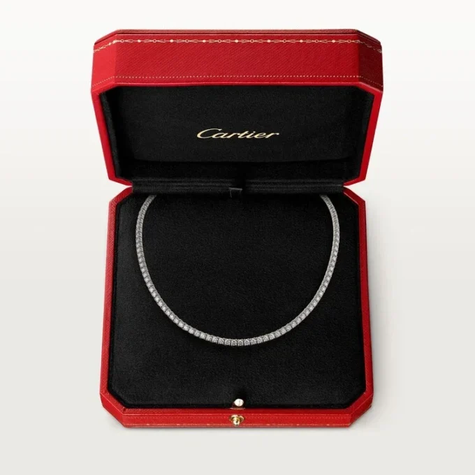 Colier Lignes Essentielles, diamante tăiate în stil briliant