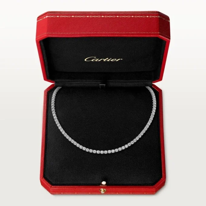 Colier Lignes Essentielles, diamante tăiate în stil briliant