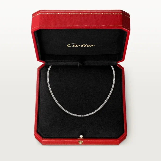 Colier Lignes Essentielles, diamante tăiate în stil briliant