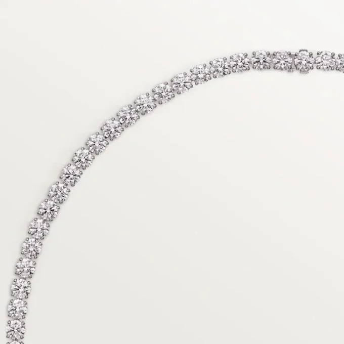 Colier Lignes Essentielles, diamante tăiate în stil briliant