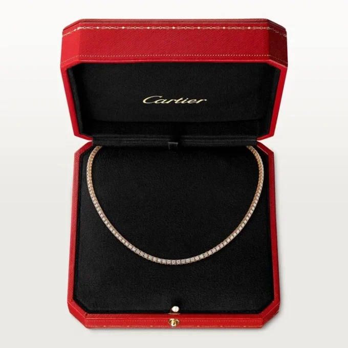 Colier Lignes Essentielles, diamante tăiate în stil briliant
