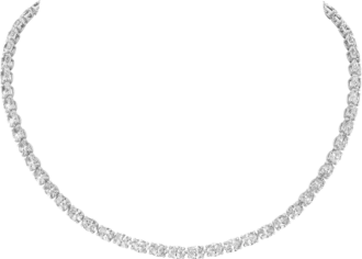 Colier Lignes Essentielles, diamante tăiate oval