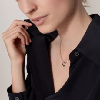 Colier Love, 2 diamante – Aur alb, Diamante – Cartier