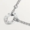 Colier Love, 2 diamante – Aur alb, Diamante – Cartier