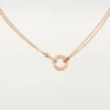 Colier Love, 2 diamante – Aur roz, Diamante – Cartier