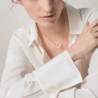 Colier Love, 2 diamante – Aur roz, Diamante – Cartier