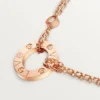 Colier Love, 2 diamante – Aur roz, Diamante – Cartier