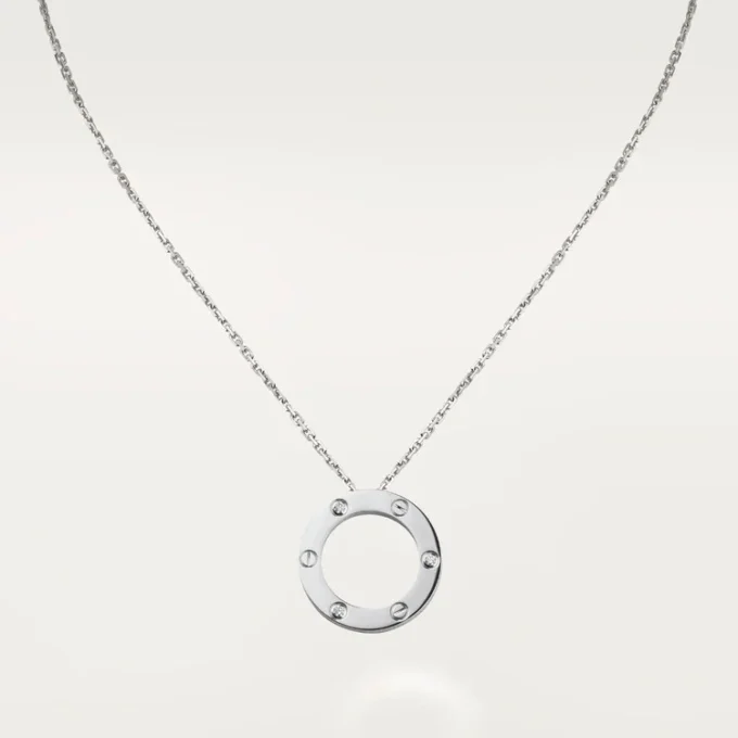 Colier Love, 3 diamante – Aur alb, Diamante – Cartier