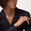 Colier Love, 3 diamante – Aur alb, Diamante – Cartier