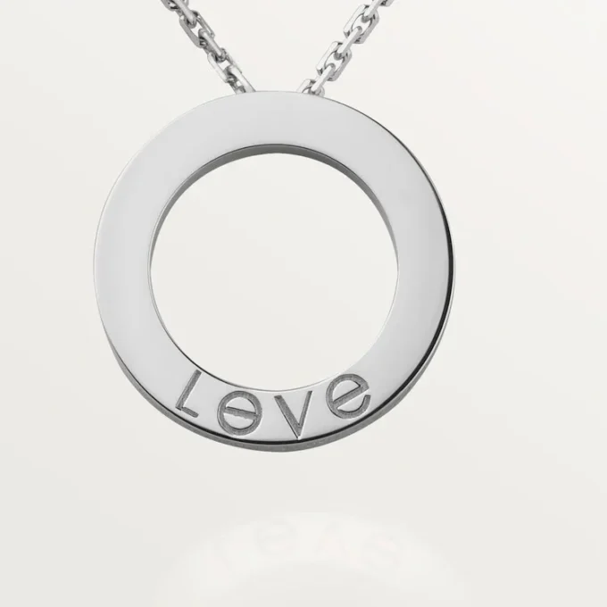 Colier Love, 3 diamante – Aur alb, Diamante – Cartier