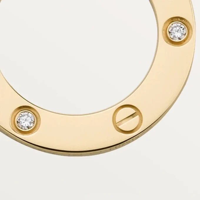 Colier Love, 3 diamante – Aur galben, Diamante – Cartier