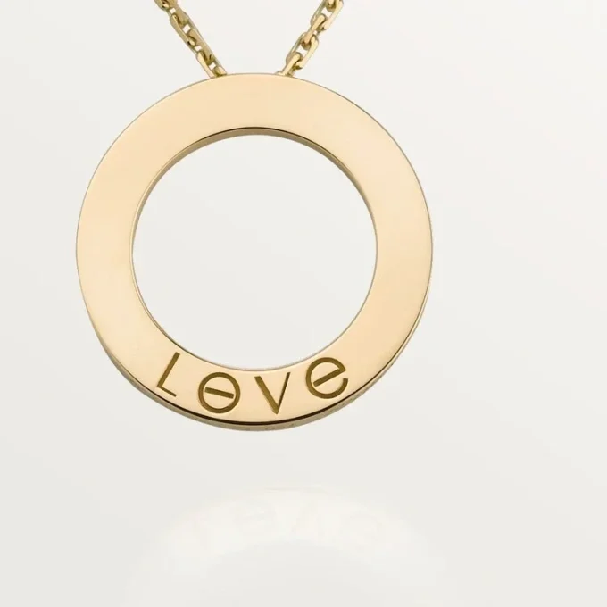 Colier Love, 3 diamante – Aur galben, Diamante – Cartier