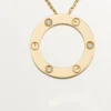Colier Love, 3 diamante – Aur galben, Diamante – Cartier