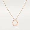 Colier Love, 3 diamante – Aur roz, Diamante – Cartier