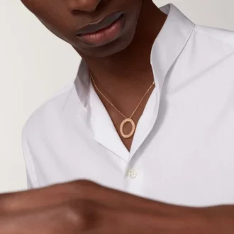 Colier Love, 3 diamante – Aur roz, Diamante – Cartier