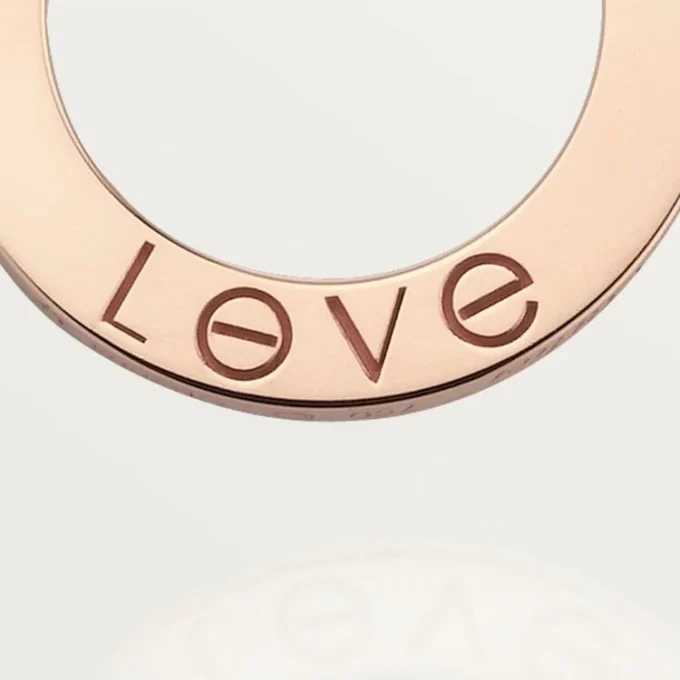 Colier Love, 3 diamante – Aur roz, Diamante – Cartier