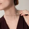 Colier Love, 6 diamante – Aur roz, Aur alb, Diamante – Cartier