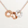 Colier Love, 6 diamante – Aur roz, Aur alb, Diamante – Cartier