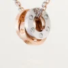 Colier Love, 6 diamante – Aur roz, Aur alb, Diamante – Cartier