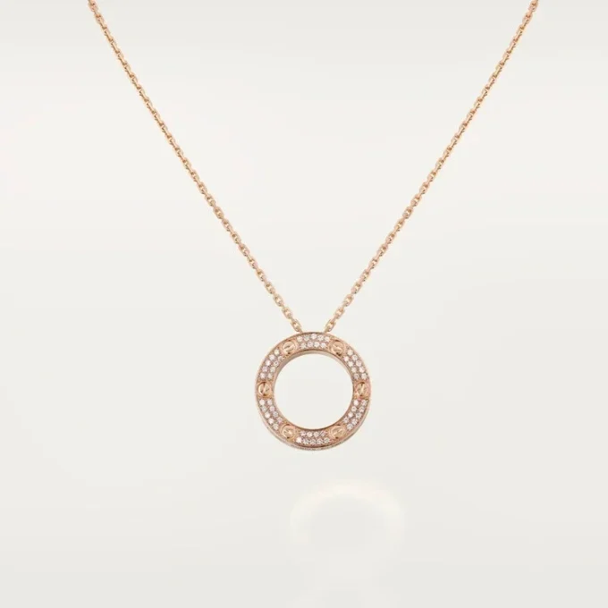Colier Love – Aur roz, Diamante – Cartier