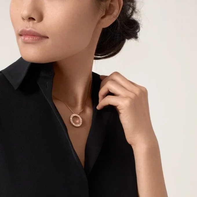 Colier Love – Aur roz, Diamante – Cartier