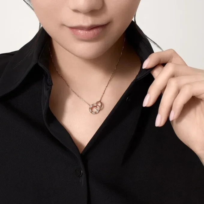 Colier Love – Aur roz, Diamante – Cartier