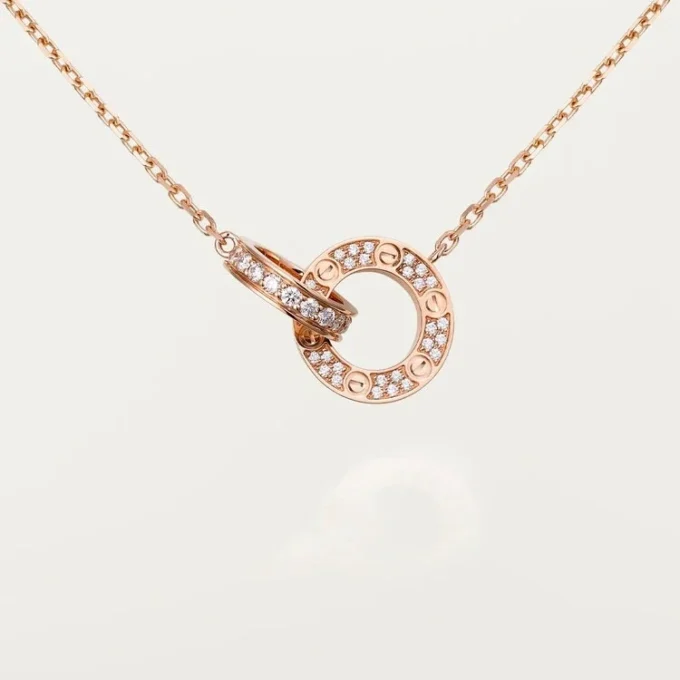 Colier Love – Aur roz, Diamante – Cartier